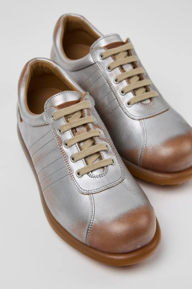 Casual Shoes Women Camper Pelotas Multicolor Leather Shoe
