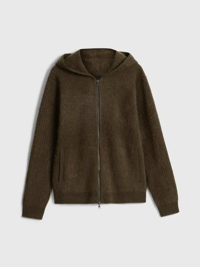 CATHERINE HOODIE Deep Olive Clothing John Varvatos Sweaters