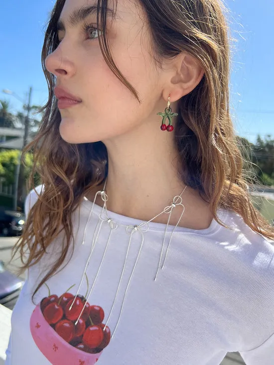 Cherry Hoops Red Women Jewelry Lisa Says Gah