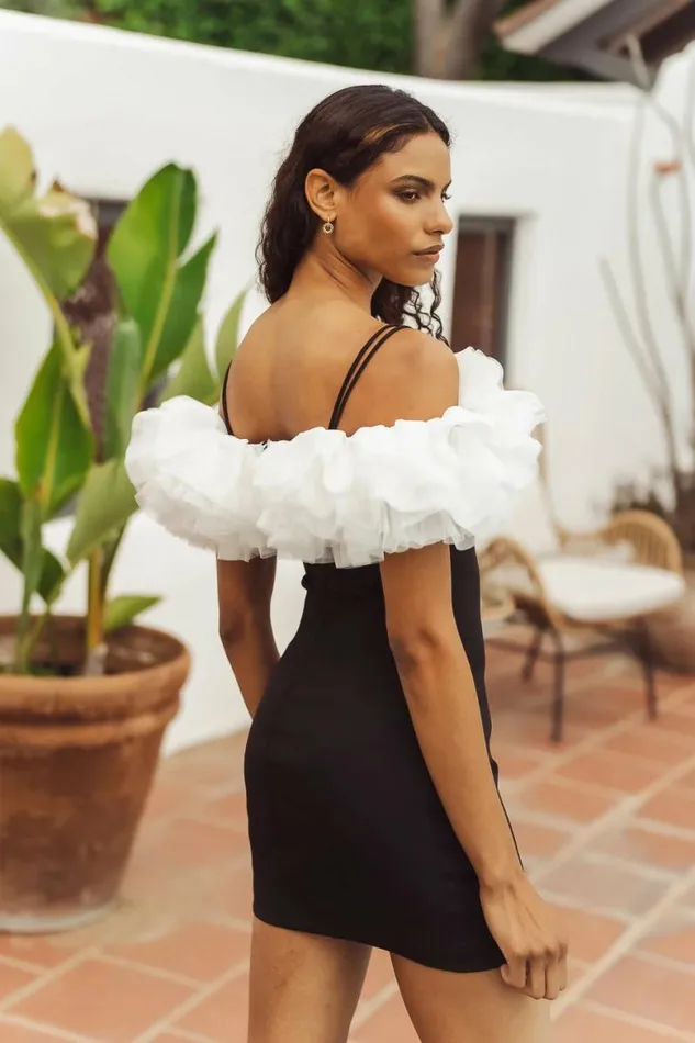 Cheryl Mini Dress 8211 FINAL SALE Black Women Bohme Dresses