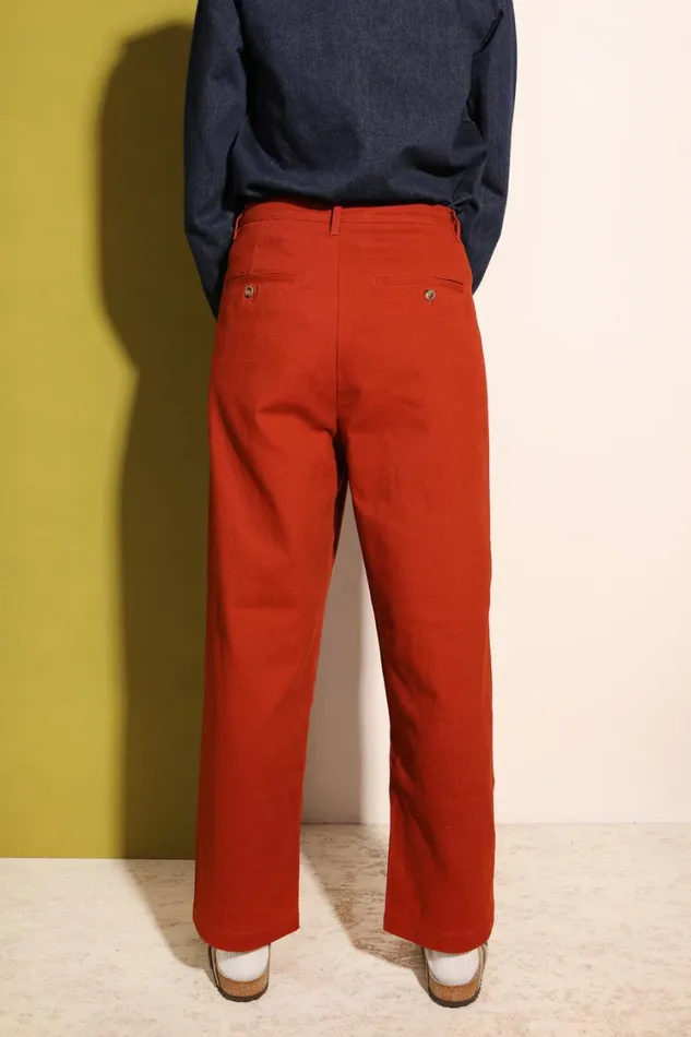 Classic Slacks Dark Rust Womens LF Markey Trousers