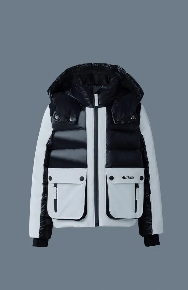 Coats and Jackets Kids Mackage ANDRET Mixedmedia Down Ski Jacket For Toddlers 26 Years Black Coats and Jackets Kids Mackage ANDRET Mixedmedia Down Ski Jacket For Toddlers 26 Years Black