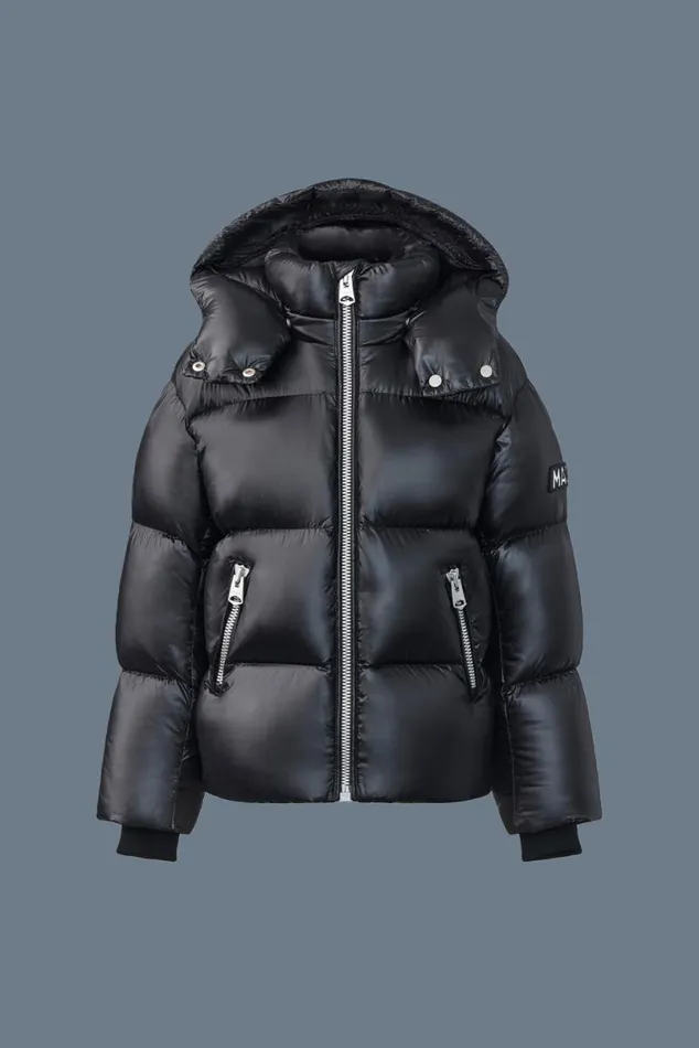 Coats and Jackets Kids Mackage JESSE Lustrous Light Down Jacket For Kids 814 Years Black Coats and Jackets Kids Mackage JESSE Lustrous Light Down Jacket For Kids 814 Years Black