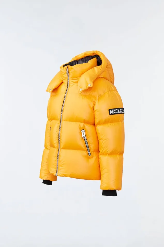 Coats and Jackets Kids Mackage JESSE Lustrous Light Down Jacket For Kids 814 Years Black Coats and Jackets Kids Mackage JESSE Lustrous Light Down Jacket For Kids 814 Years Black