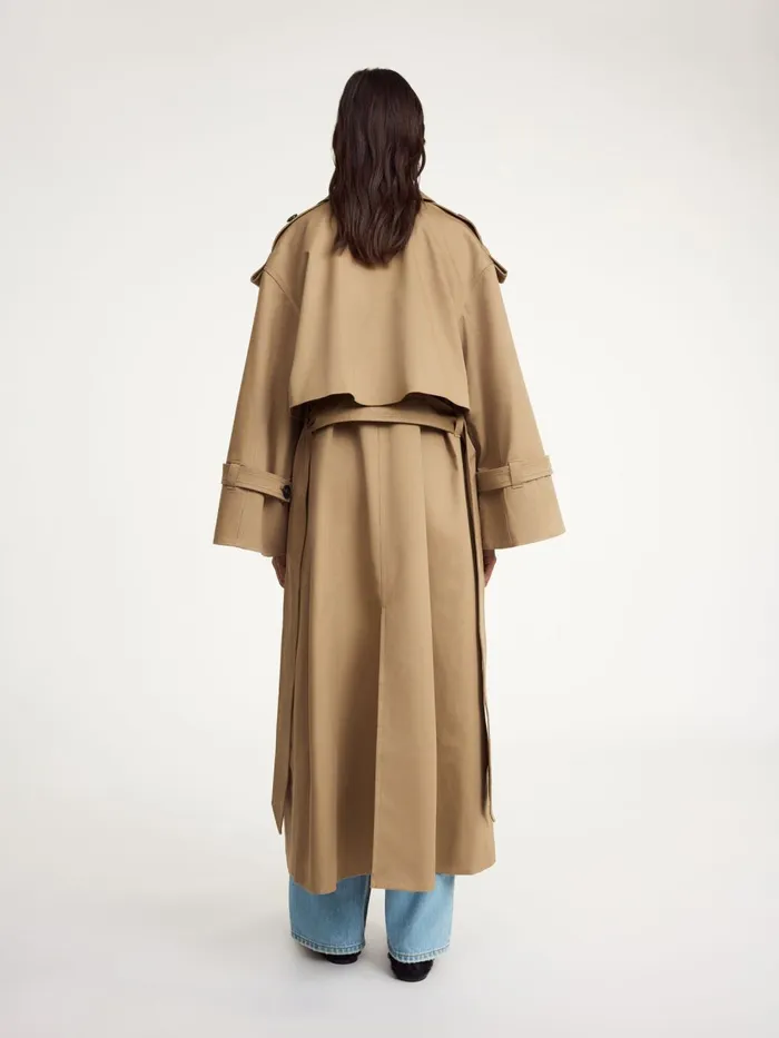 Coats and Jackets Women By Malene Birger Alaya Trench Coat Fosil