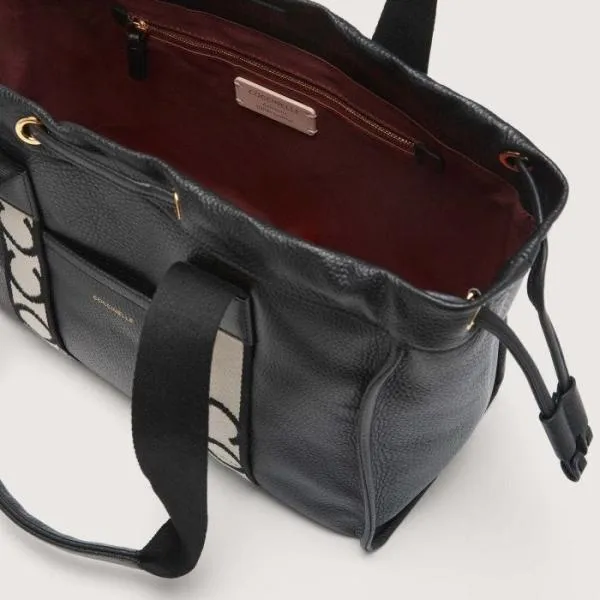 Coccinelle 2day Signature Medium Noir Women Coccinelle Tote Bags Coccinelle 2day Signature Medium Noir Women Coccinelle Tote Bags