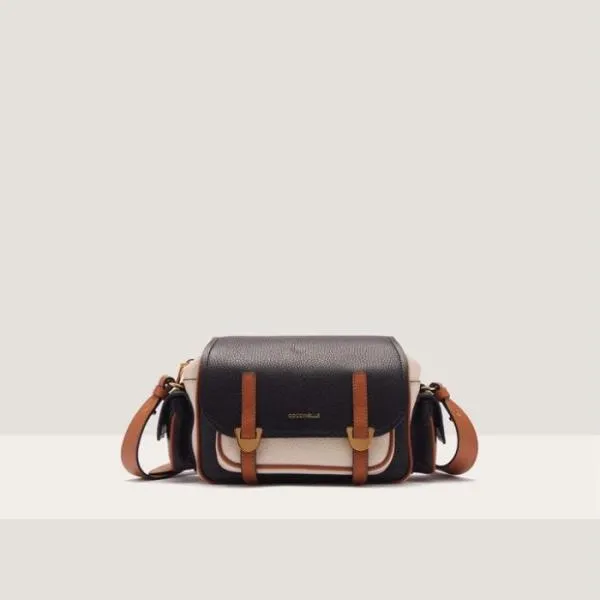 Coccinelle Campus Tricolor Small Noirlambscuir Women Coccinelle Crossbody Bags