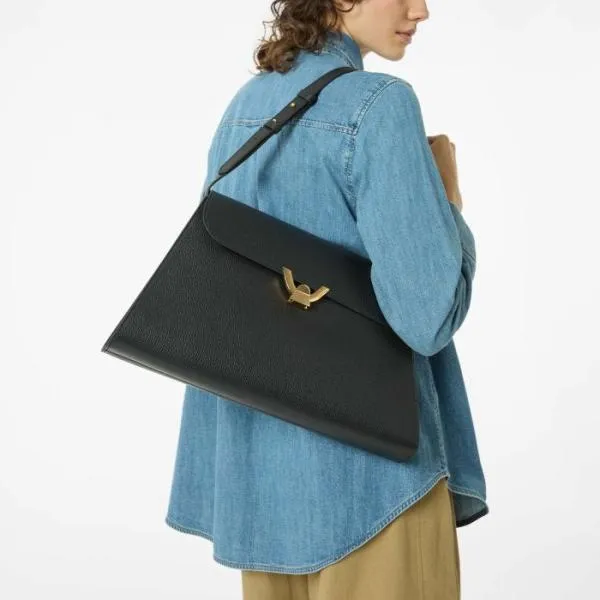 Coccinelle Dew Large Sangria Women Coccinelle Shoulder Bags Coccinelle Dew Large Sangria Women Coccinelle Shoulder Bags
