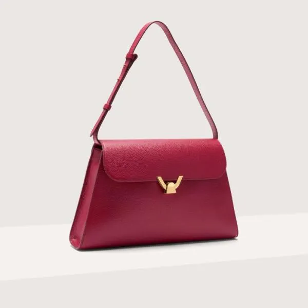 Coccinelle Dew Large Sangria Women Coccinelle Shoulder Bags Coccinelle Dew Large Sangria Women Coccinelle Shoulder Bags