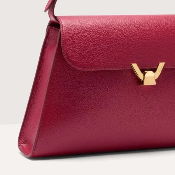 Coccinelle Dew Large Sangria Women Coccinelle Shoulder Bags Coccinelle Dew Large Sangria Women Coccinelle Shoulder Bags