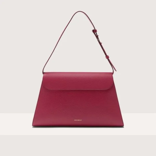 Coccinelle Dew Large Sangria Women Coccinelle Shoulder Bags Coccinelle Dew Large Sangria Women Coccinelle Shoulder Bags