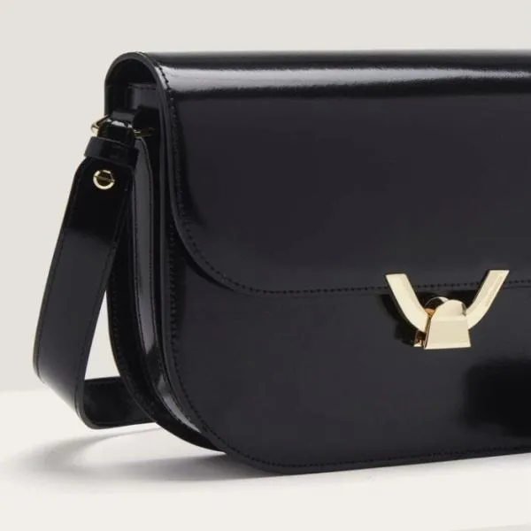 Coccinelle Dew Shiny Calf Medium Noir Women Coccinelle Crossbody Bags Coccinelle Dew Shiny Calf Medium Noir Women Coccinelle Crossbody Bags