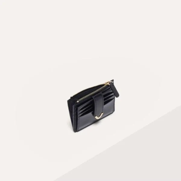 Coccinelle Dew Shiny Calf Noir Women Coccinelle Wallets and Small Leather Goods