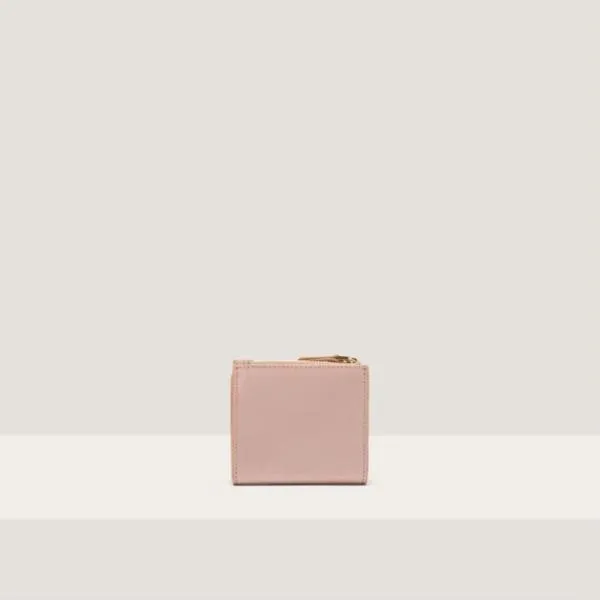 Coccinelle Dew Shiny Calf Rosette Women Coccinelle Wallets and Small Leather Goods