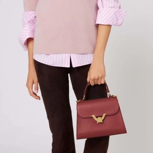 Coccinelle Dew Small Brandy Women Coccinelle Top Handle Bag Coccinelle Dew Small Brandy Women Coccinelle Top Handle Bag