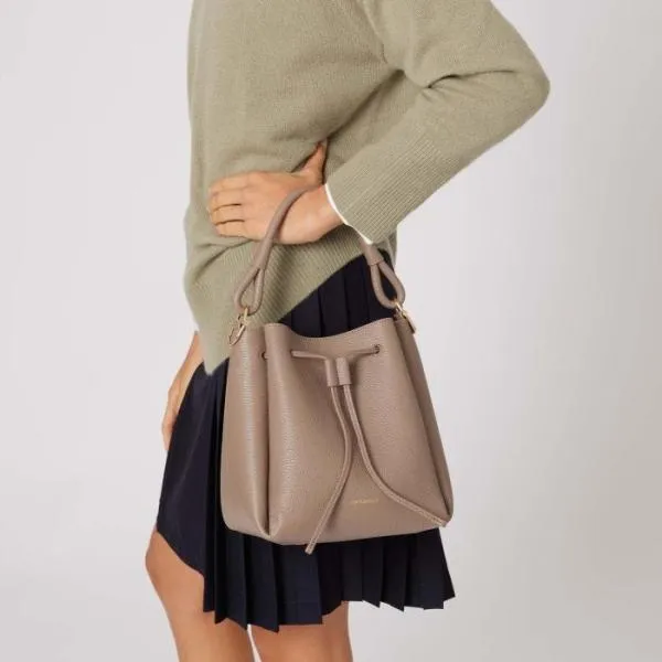 Coccinelle Eclyps Small Warm Taupe Women Coccinelle Bucket Bags Coccinelle Eclyps Small Warm Taupe Women Coccinelle Bucket Bags