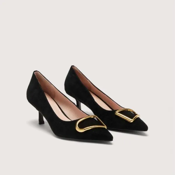 Coccinelle Himma Suede Noir Women Coccinelle Pump And Slingback