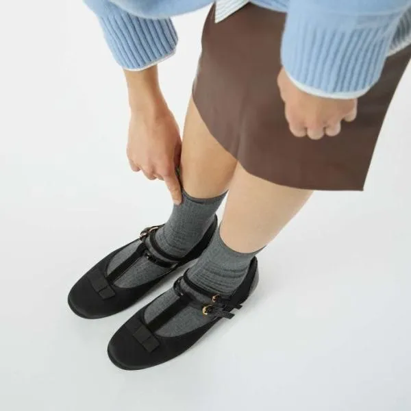 Coccinelle Marcela Multimaterial Noir Women Coccinelle Ballet Flats