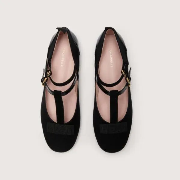 Coccinelle Marcela Multimaterial Noir Women Coccinelle Ballet Flats