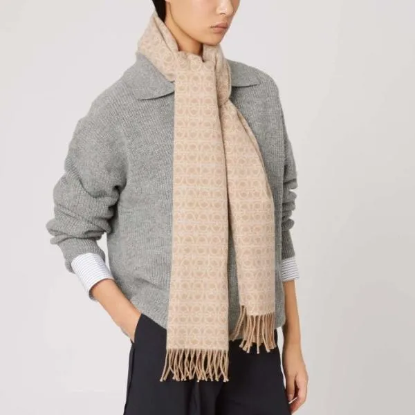 Coccinelle Monogram Wool Multi Lambskwh Women Coccinelle Scarves And Foulards Coccinelle Monogram Wool Multi Lambskwh Women Coccinelle Scarves And Foulards