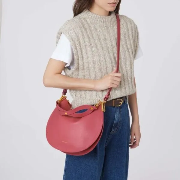 Coccinelle Sunup Medium Rosewoodbrandy Women Coccinelle Shoulder Bags