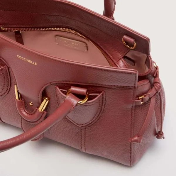 Coccinelle York Medium Brandy Women Coccinelle Top Handle Bag Coccinelle York Medium Brandy Women Coccinelle Top Handle Bag