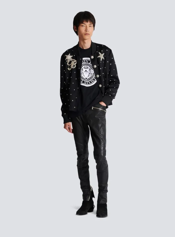 Coin Tshirt Black Men Balmain TShirts