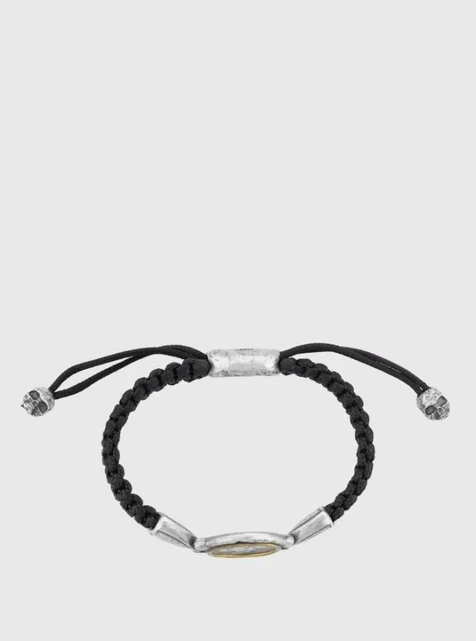 CORDED MERCURY COIN BRACELET Silver Accessories John Varvatos Jewelry CORDED MERCURY COIN BRACELET Silver Accessories John Varvatos Jewelry