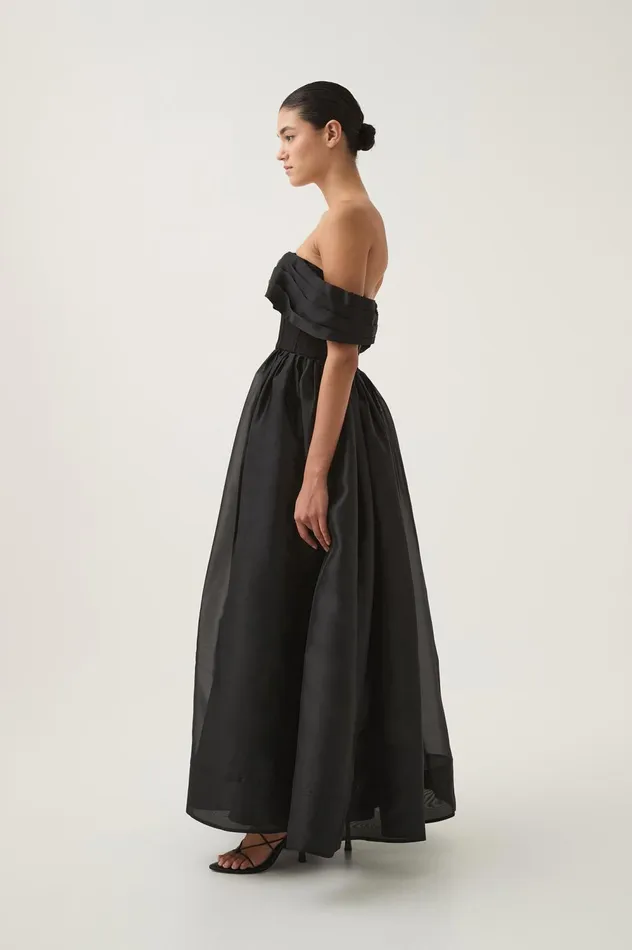 Cordelia Corseted Maxi Dress Black Women Aje Maxi Dresses