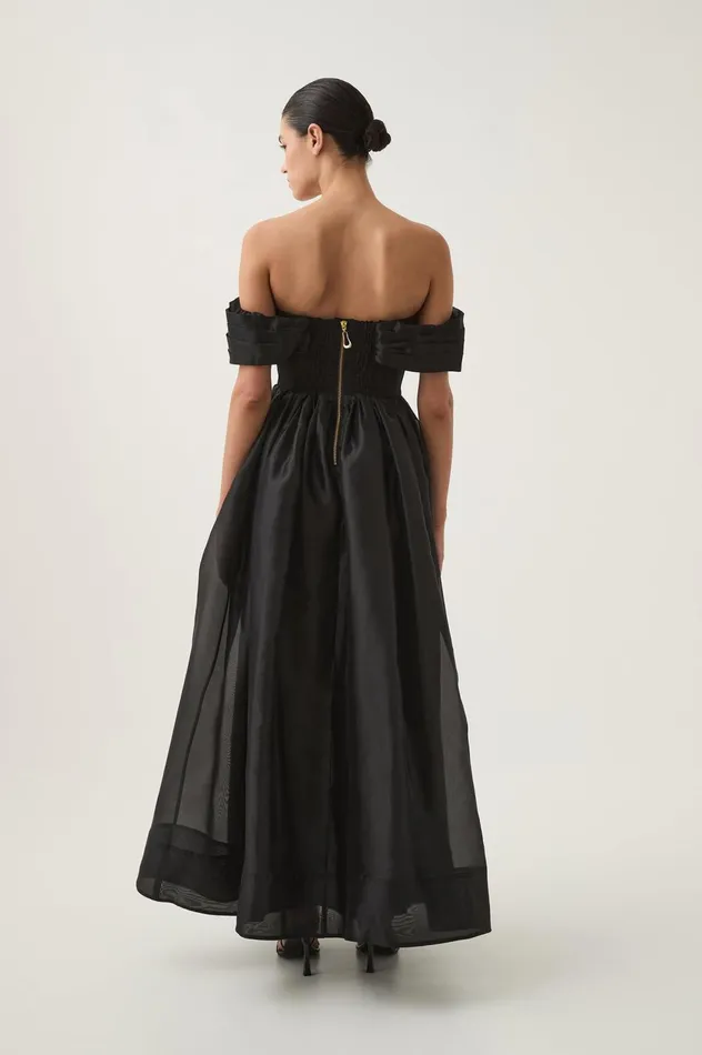 Cordelia Corseted Maxi Dress Black Women Aje Maxi Dresses