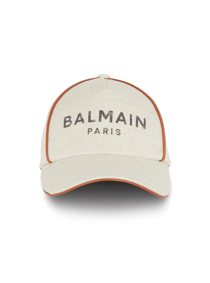 Cotton BArmy Cap With Logo White Women Balmain Hats And Caps
