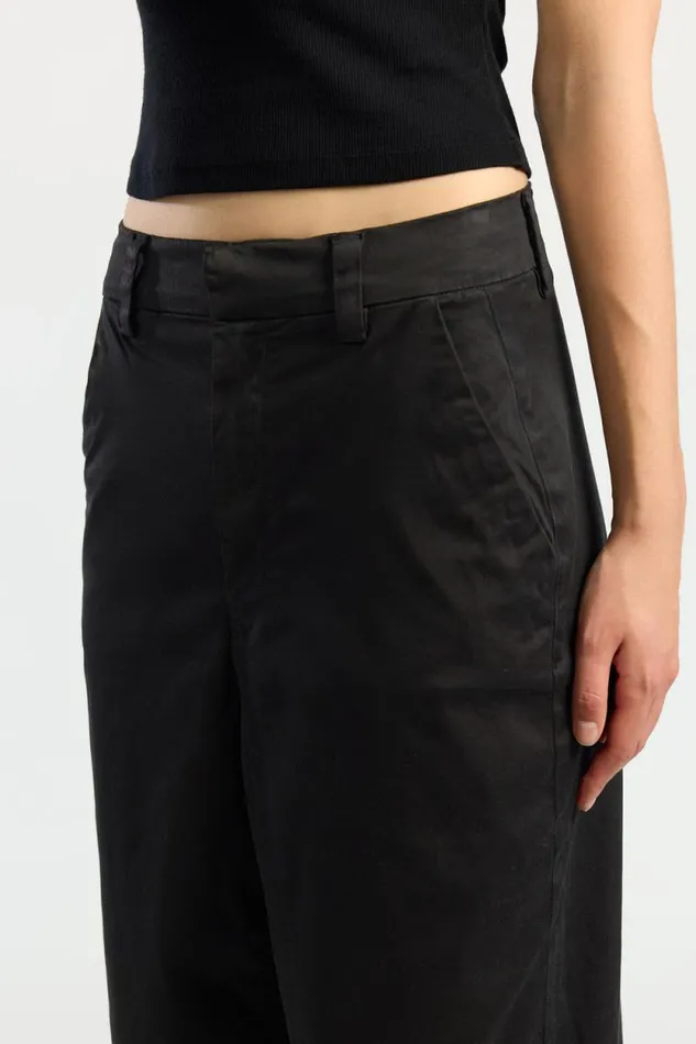 COTTON CITIZEN PANTS London Relaxed Pant Jet Black 8211 Women