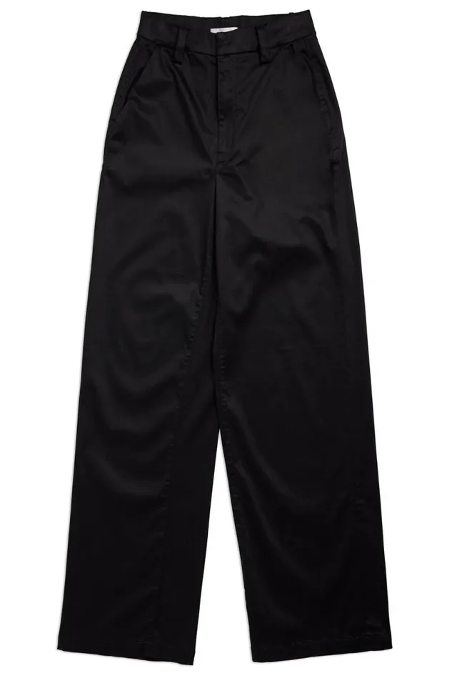 COTTON CITIZEN PANTS London Relaxed Pant Jet Black 8211 Women