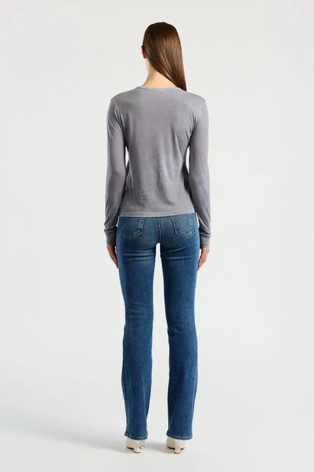 COTTON CITIZEN SHIRTS Standard Long Sleeve Shirt Vintage Natural Blue 8211 Women