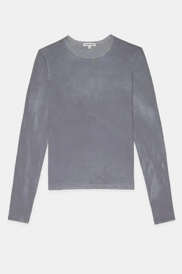 COTTON CITIZEN SHIRTS Standard Long Sleeve Shirt Vintage Natural Blue 8211 Women