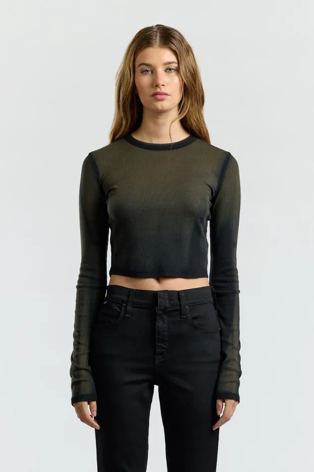 COTTON CITIZEN SHIRTS Verona Crop Shirt Carbon Cast 8211 Women