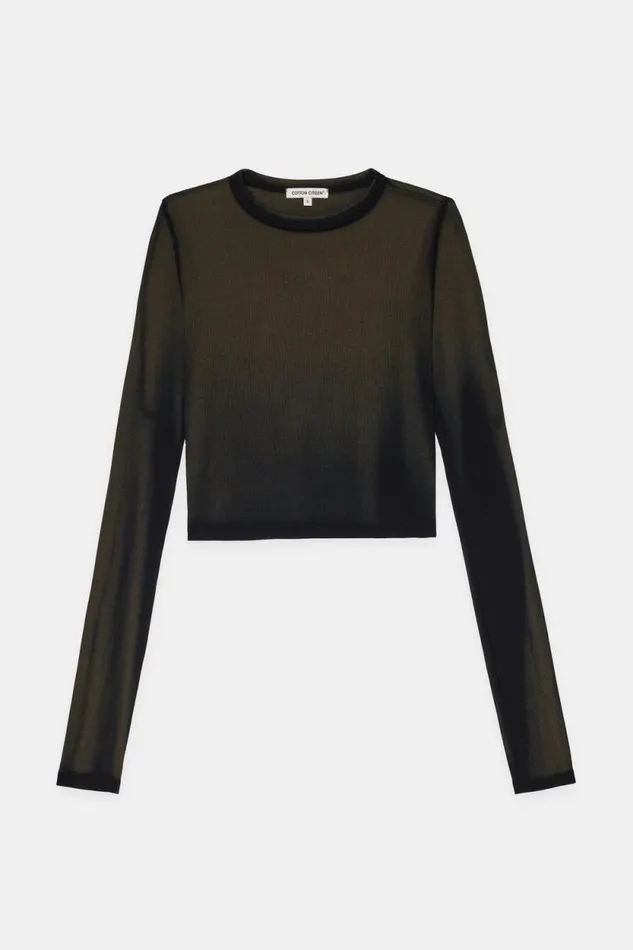 COTTON CITIZEN SHIRTS Verona Crop Shirt Carbon Cast 8211 Women