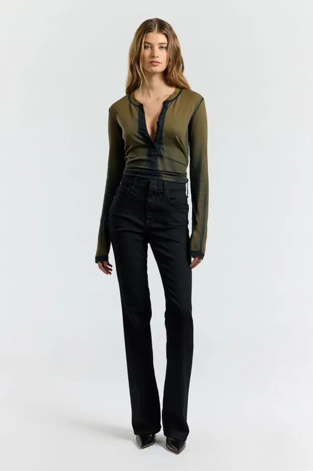COTTON CITIZEN SHIRTS Verona Henley Carbon Cast 8211 Women