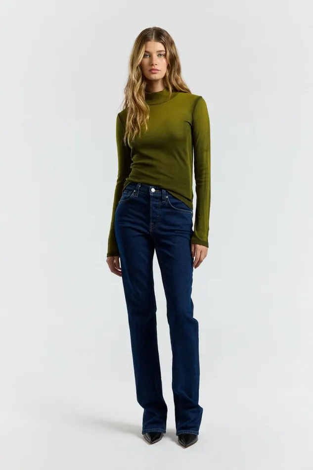COTTON CITIZEN SHIRTS Verona Turtleneck Pine Cast 8211 Women