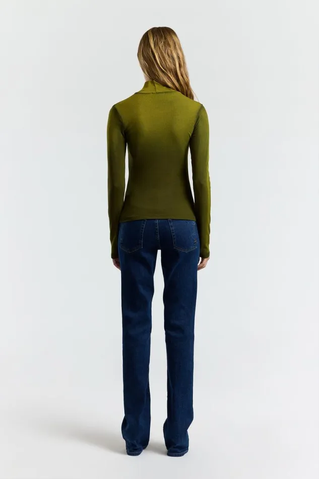 COTTON CITIZEN SHIRTS Verona Turtleneck Pine Cast 8211 Women