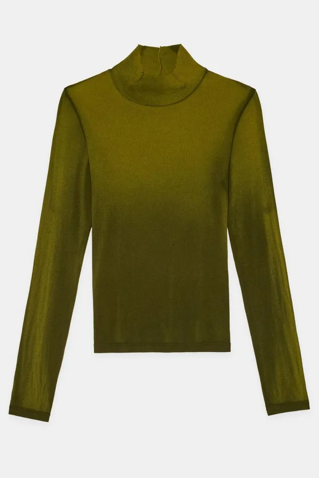 COTTON CITIZEN SHIRTS Verona Turtleneck Pine Cast 8211 Women