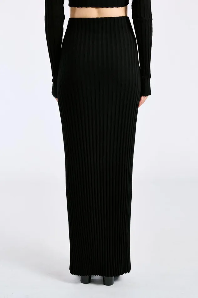 COTTON CITIZEN SKIRTS Capri Maxi Skirt Jet Black 8211 Women