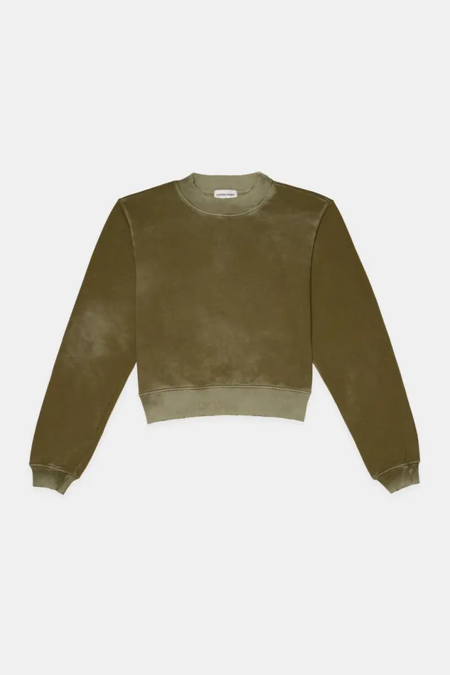 COTTON CITIZEN SWEATSHIRTS Milan Crew Sweatshirt Vintage Fern 8211 Women