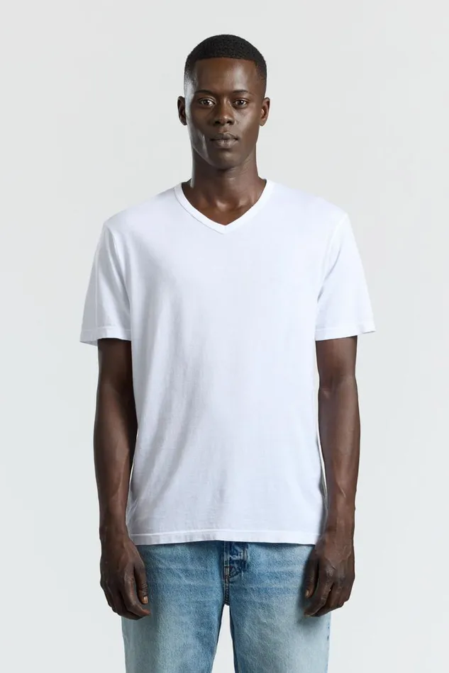 COTTON CITIZEN TEES Classic VNeck Tee White 8211 Men