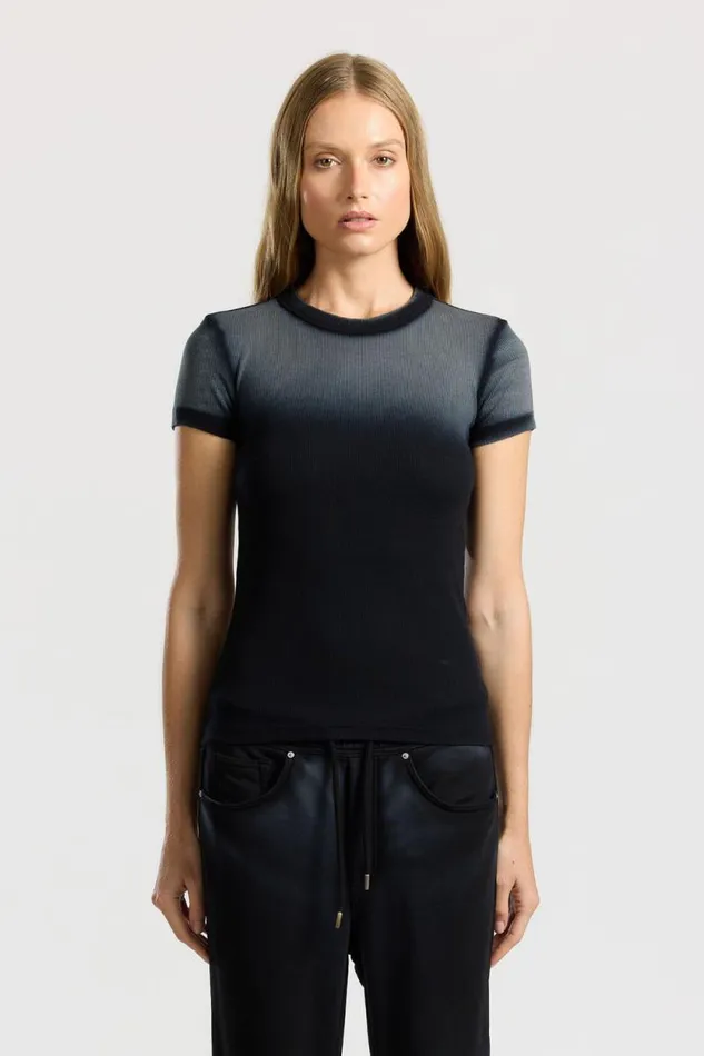 COTTON CITIZEN TEES Verona Tee Black Cast 8211 Women