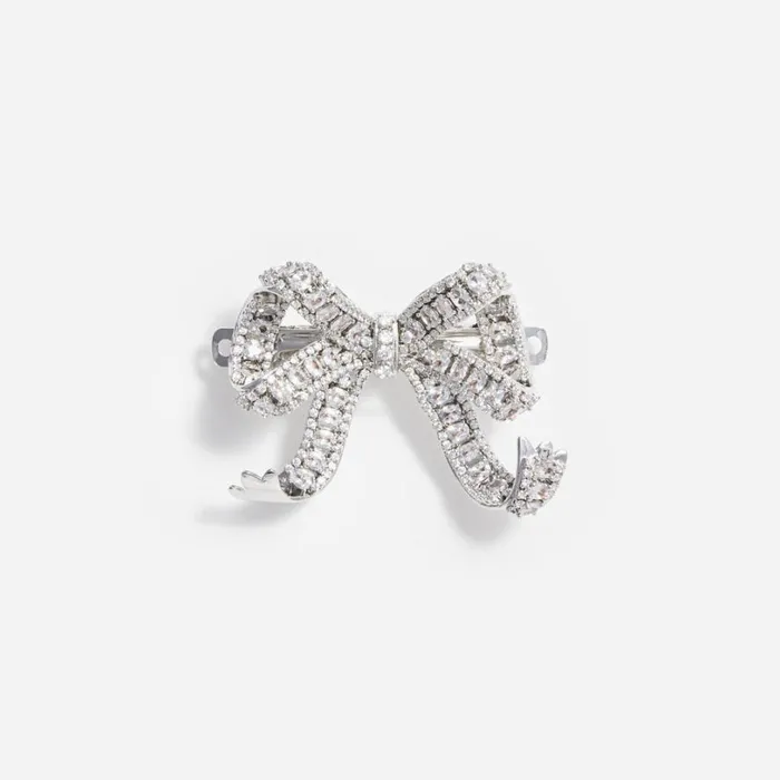 Crystal Bow Hair Clip Women Self Portrait Accessories