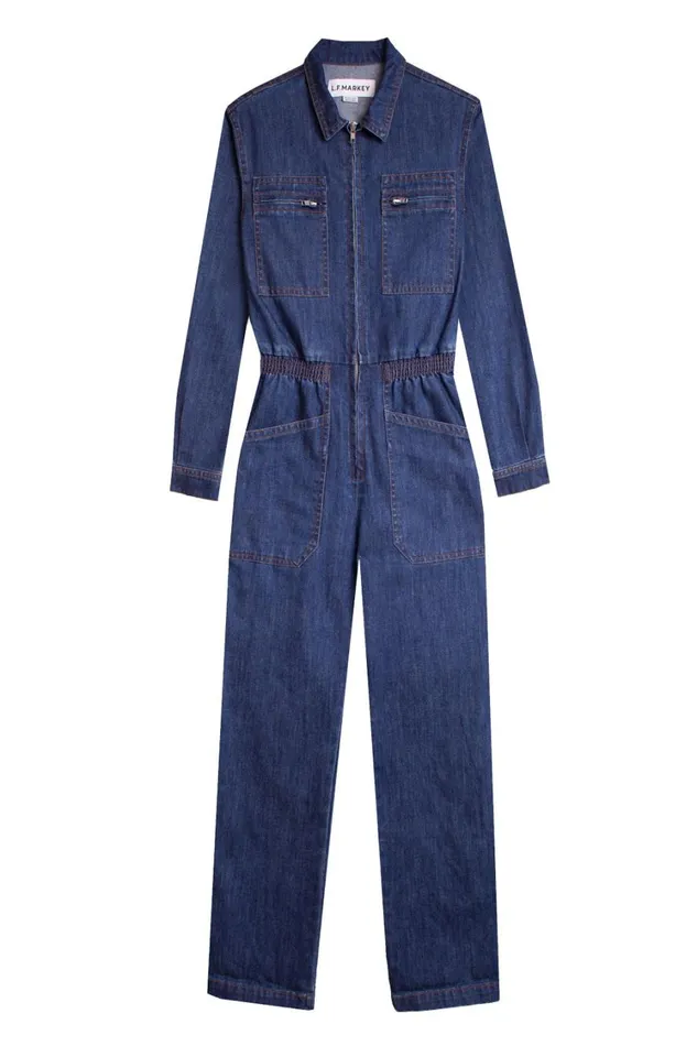 Danny Stretch Drill Boilersuit Raw Denim Womens LF Markey One Pieces