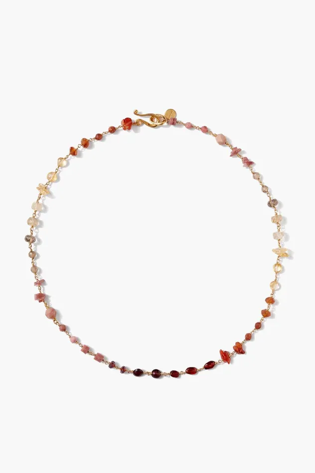 Daphne Beaded Necklace Citrine Mix Women Chan Luu Necklaces