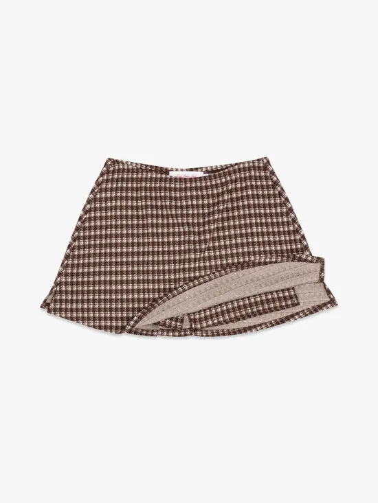 Darcy Skort Cocoa Plaid Skirts Lisa Says Gah Women