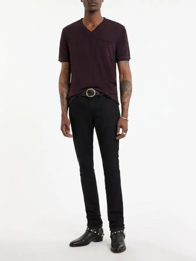 DAVIS VNECK Bordeaux Clothing John Varvatos TShirts